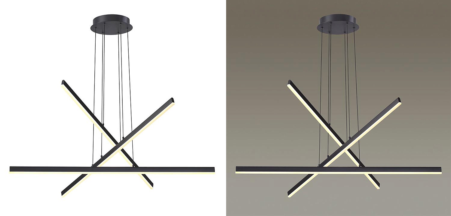 Люстра Rolf Black Lines Chandelier Люстра Rolf Black Lines Chandelier - Loft-Concept в Орле