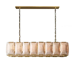 Люстра с абажуром из прямоугольных мраморных панелей Calling to Shine варинант исполнения - 7 | Loft Concept в Орле