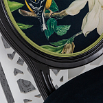 Стул чёрный из натурального бука с изображением птица в саду Blooming Magnolias варинант исполнения - 3 | Loft Concept в Орле