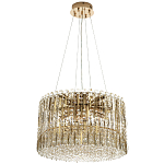 Круглая люстра с металлическими и хрустальными подвесками Bonnay Crystal Chandelier варинант исполнения - 4 | Loft Concept в Орле