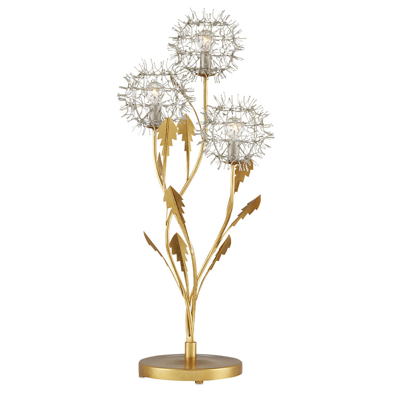 Настольная лампа в виде цветка одуванчика Hanging Dandelion Золотой Серебряный Настольная лампа в виде цветка одуванчика Hanging Dandelion Золотой Серебряный в Орле | Loft Concept