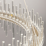 Люстра круглая с прозрачными стеклянными трубками 51 см Nembus варинант исполнения - 11 | Loft Concept в Орле