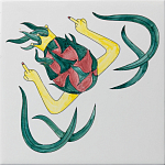 Плитка дизайнерская Драконий фрукт варинант исполнения - 2 | Loft Concept в Орле