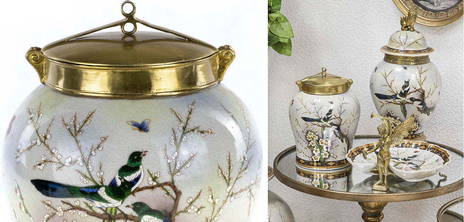Ваза Magpies on Cherry Blossom Vase Ваза Magpies on Cherry Blossom Vase - Loft-Concept в Орле