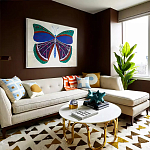 Дизайнерский журнальный столик чёрный с круглой столешницей Arycy варинант исполнения - 4 | Loft Concept в Орле