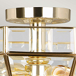 Потолочный светильник шестигранной формы с прозрачными стеклянным плафоном Elstead Lighting варинант исполнения - 10 | Loft Concept в Орле