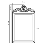 Зеркало настенное в раме Venetian Mirror варинант исполнения - 2 | Loft Concept в Орле