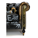 Диван в Лофт Честерфильд граффити из винтажной кожи GRAFFITI PARA Chesterfield варинант исполнения - 6 | Loft Concept в Орле