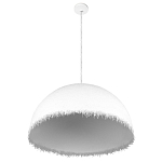 Подвесной светильник в форме купола белого цвета с ажурной бахромой Tactile Line варинант исполнения - 4 | Loft Concept в Орле