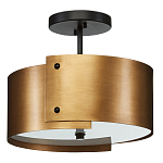 Потолочный светильник круглый светодиодный Semicircular Gold Panels старинная латунь варинант исполнения - 3 | Loft Concept в Орле