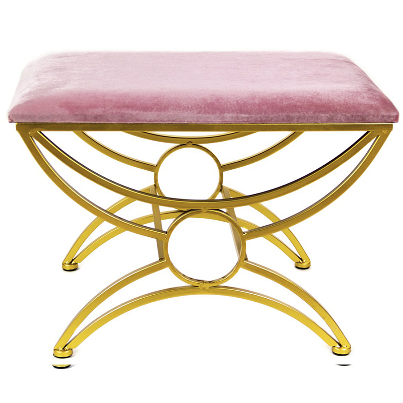 Пуф Art Deco Shapes Pink Розовый (Rose) Золотой в Орле | Loft Concept 