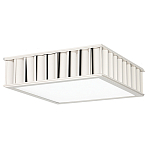 Потолочный светильник квадратный с гофрированным серебрянным абажуром Millennium варинант исполнения - 2 | Loft Concept в Орле