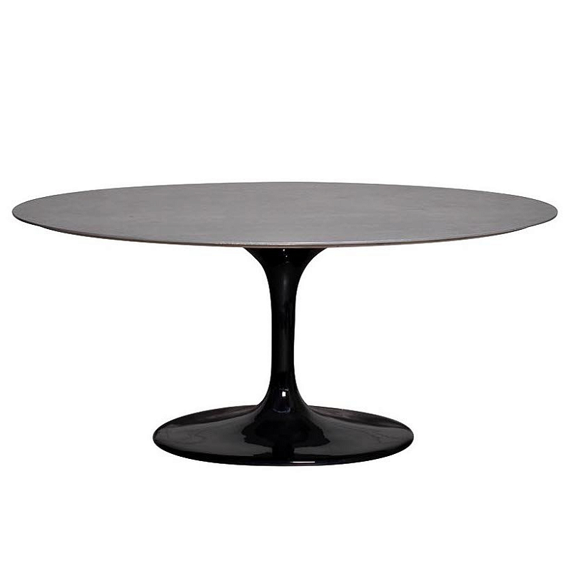 Стол Tulip black II Серый Черный Стол Tulip black II Серый Черный в Орле | Loft Concept