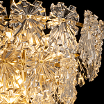 Люстра многоярусная с объемными прозрачными цветами Hanging Flowers варинант исполнения - 5 | Loft Concept в Орле