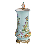 Ваза с птичкой из фарфора с бронзовыми элементами Garden of Eden варинант исполнения - 4 | Loft Concept в Орле