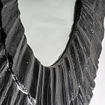 Зеркало в фактурной черной раме в современном стиле Black Maelstrom варинант исполнения - 3 | Loft Concept в Орле