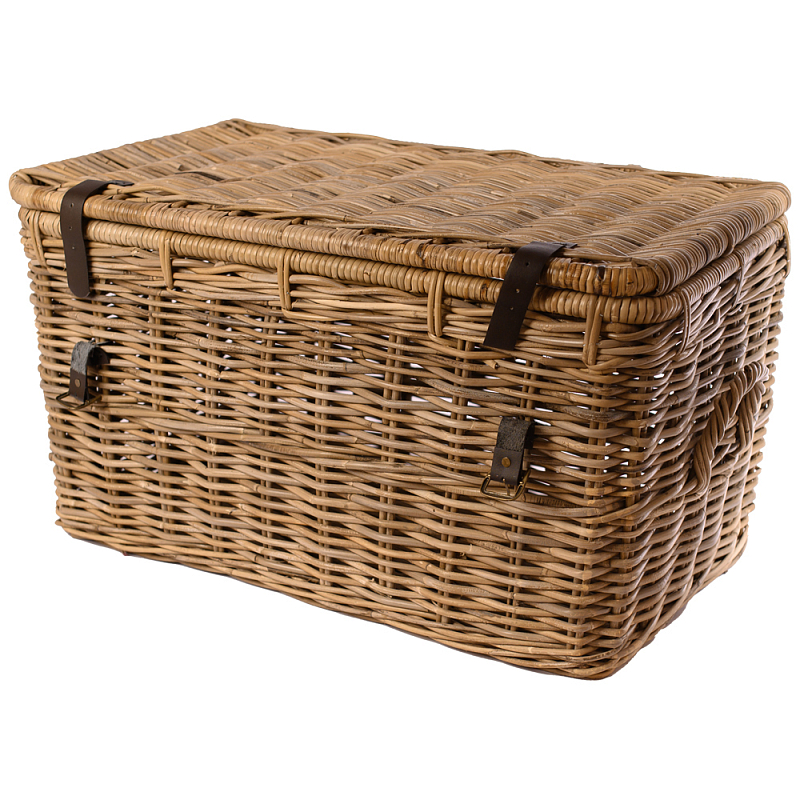 Плетеный сундук Clovis Wicker Chest Коричневый в Орле | Loft Concept 