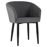 Мягкое кресло на металлических ножках Shaggy Dark Grey варинант исполнения - 1 | Loft Concept в Орле