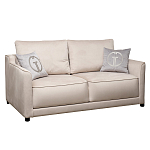 Диван двухместный раскладной светло-серый с кантом Pride варинант исполнения - 1 | Loft Concept в Орле