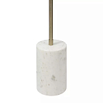 Торшер золотистый с 2-мя подвижными плафонами на белом мраморном основании Streams of Light варинант исполнения - 3 | Loft Concept в Орле