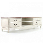 ТВ-тумба в стиле прованс из массива берёзы Interiors Romance варинант исполнения - 2 | Loft Concept в Орле