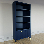 Книжный Стеллаж Elsa Dreams Blue с задней стенкой варинант исполнения - 2 | Loft Concept в Орле