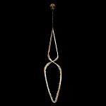 Подвесной светильник обрамленный элементами в виде кристаллов Smooth Shine варинант исполнения - 3 | Loft Concept в Орле