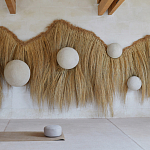 Большая дизайнерская Инсталляция из соломы RAFFIA Installation  варинант исполнения - 2 | Loft Concept в Орле