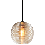 Подвесной светильник со стеклянным рельефным плафоном хром Perforated Glass 25 варинант исполнения - 1 | Loft Concept в Орле