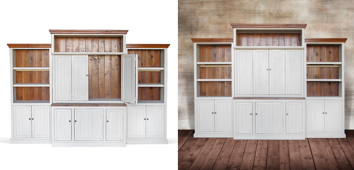 Шкаф-стеллаж Venanzo Provence HARMONIE Weathered White Шкаф-стеллаж Venanzo Provence HARMONIE Weathered White - Loft-Concept в Орле