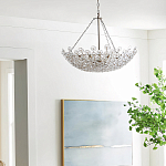 Люстра декорированная цветами из стекла Lightness of Flowers варинант исполнения - 3 | Loft Concept в Орле