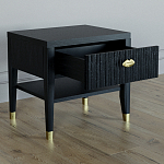 Прикроватная тумбочка с ящиком Elsa Dreams Black варинант исполнения - 2 | Loft Concept в Орле