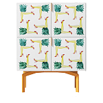 Тумба  с рисунком Short Pina Colada Orange варинант исполнения - 1 | Loft Concept в Орле