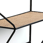 Настенная вешалка с полкой из ротанга Bourn Shelf-hanger варинант исполнения - 4 | Loft Concept в Орле