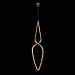 Подвесной светильник обрамленный элементами в виде кристаллов Smooth Shine варинант исполнения - 1 | Loft Concept в Орле