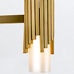 Люстра цвета латунь с 4-мя матовыми цилиндрическими плафонами Elstead Lighting варинант исполнения - 4 | Loft Concept в Орле