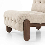 Кресло с деревянным каркасом и обивкой из ткани букле Medieval Furniture варинант исполнения - 4 | Loft Concept в Орле