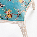 Стул из массива бука с изображением птиц и цветов Turquoise Beige Chinoiserie Garden Chair варинант исполнения - 5 | Loft Concept в Орле