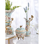 Шкатулка голубого цвета с цветочными орнаментами Blue Garden варинант исполнения - 6 | Loft Concept в Орле