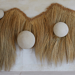 Большая дизайнерская Инсталляция из соломы RAFFIA Installation  варинант исполнения - 5 | Loft Concept в Орле