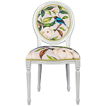 Стул светло-серый из натурального бука с изображением птицы в саду Blooming Birds варинант исполнения - 1 | Loft Concept в Орле