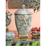 Ваза с крышкой и цветочным узором Genuine Chinese Classics варинант исполнения - 2 | Loft Concept в Орле