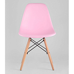 Пластиковый стул на ножках из массива бука Eames Pink варинант исполнения - 4 | Loft Concept в Орле