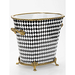 Фарфоровое кашпо Black and white square варинант исполнения - 2 | Loft Concept в Орле