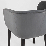 Мягкое кресло на металлических ножках Shaggy Dark Grey варинант исполнения - 6 | Loft Concept в Орле