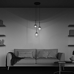 Подвесной светильник The column of light варинант исполнения - 6 | Loft Concept в Орле