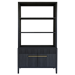 Стеллаж Primo с ящиками Черный дуб  варинант исполнения - 8 | Loft Concept в Орле