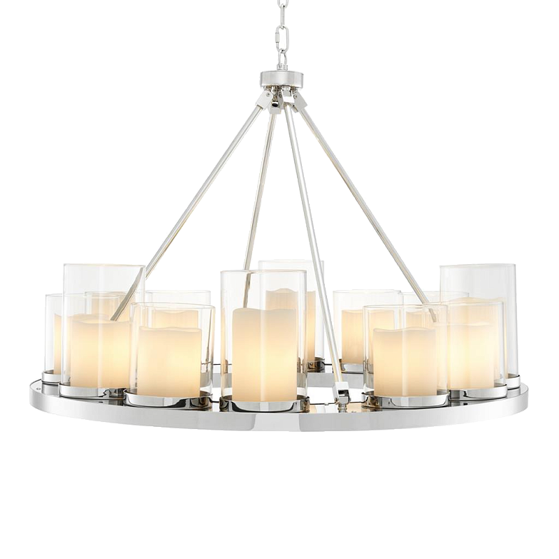 Люстра Chandelier Summit Сircle Нержавеющая сталь Прозрачный (Transparent) Белый Люстра Chandelier Summit Сircle Нержавеющая сталь Прозрачный (Transparent) Белый в Орле | Loft Concept