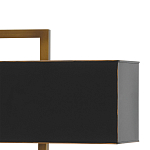 Настольная лампа прямоугольная с черным абажуром Strictness of Forms варинант исполнения - 1 | Loft Concept в Орле