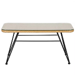 Журнальный столик с столешницей из ротанга и стекла Wicker Tabletop Under Glass варинант исполнения - 1 | Loft Concept в Орле